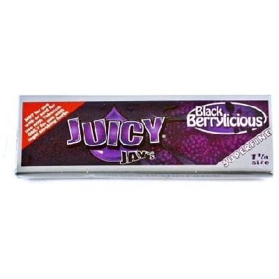 Juicy Jays Super Fino De 1 1/4 Con Sabor A Black Berrylicious