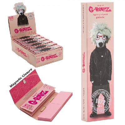 Papel + Tips King Size  Pets Rock Soup Pink 