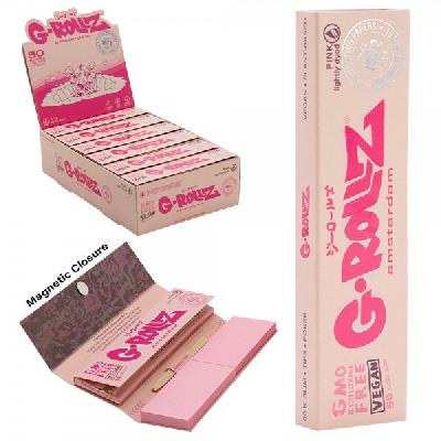 Papel + Tips Pink G-rollz King Size