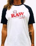 Raw Camiseta Blanca Y Negra Hombre
