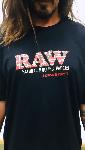 Raw Camiseta Negra Hombre