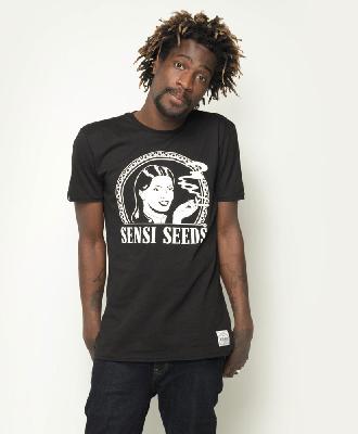Sensi Seeds Camiseta Logo Negra Xl