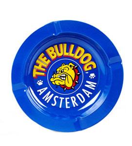 The Bulldog Cenicero Metálico De Color Azul 