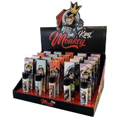 Monkey King Caja 20 Clipper + Pack Monkeys Marrón